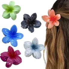 [Clip De Cabelo Bauhinia De Cor Sólida Retro Feminino Flor