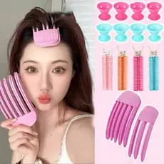 [Magpie] Clipe De Estilo De Raiz De Cabelo Fofo Pente Preguiçoso De 3 Dentes E 6