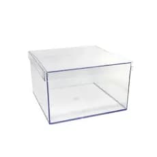 50 Caixas 15x15 acrilica para sobremesa, organizadora e lembrancinhaS