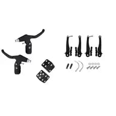 Freio V-brake de Nylon Preto maçaneta tampa valvula para Bicicleta maçaneta
