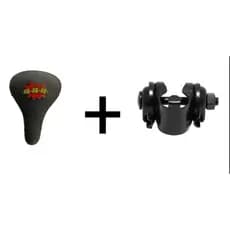 Selim Bmx Bike Preto 23cm 450g  23 Cm 15.5 Cm Preto 23 Cm 15.5 Cm