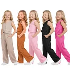 Conjunto Alfaiataria Calça Pantalona colete Formal Social Luxo