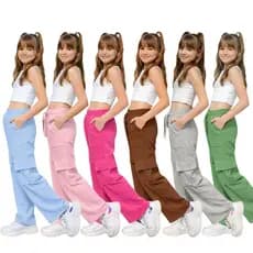 Calça Cargo Moletom  Juvenil Bolsos Laterais Premium