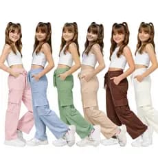 Calça Cargo Juvenil Menina Veludo Premium Estilo Urbano ( Inverno )
