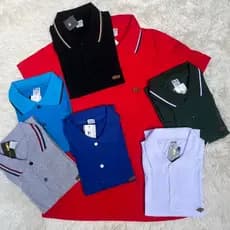Camiseta Gola Polo Masculina Adulto Basica 100% Algodão