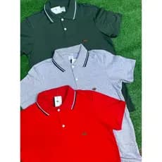 Kit 3 Camiseta Gola Polo Masculina 100% Algodão Para Homem