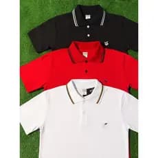 Kit 3 Polo Infantil Estilo Casual de Algodão nos Tamanhos1 ano ate 14 Anos