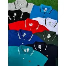 Camiseta Gola Polo Infantil 100% Algodão Camisa Para Menino De 1 Ao 14 anos