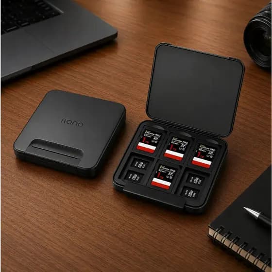 Estojo Case Porta Cartão Memória 6 Sd / 12 Micro Mini Sd