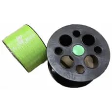Carretilha de Pipa 21 cm Preto + Linha de Nylon 3000 Jardas colorida