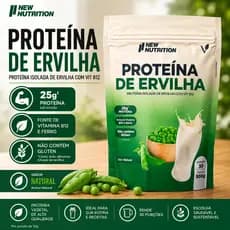 Whey Protein Proteína Da Ervilha Suplemento Em Pó Vegetal 100% Vegano e Natural Sabor Natural