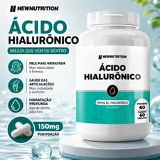 Ácido Hialurônico Puro 60 Cáps - Rejuvenescimento Facial Fim Das Rugas E Linha De Expressão Pele