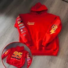 MOLETOM RELAMPAGO MCQUEEN CARROS DESENHO (( LANÇAMENTO )) ADULTO 50% ALGODÃO 50% POLIESTER