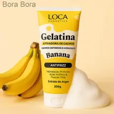 Gelatina Ativadora de Cachos Banana – Antifrizz 200g | Loca CosmeticsCHDL