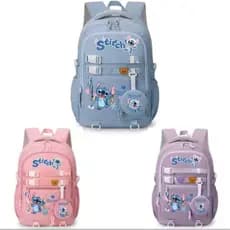 Mochila escolar  stitch, mochila estudantil, mochila de viagem para meninas, STITCH, stitch mochila, bolsa escola