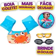 Boia Infantil de Natação Colete Flutuante de 1 a 6 anos Nova Promoção + Brinde