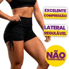 Short Praia Cos Alto Ajustes Lateral Suquini Academia Treino