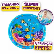 Tapete Almofada Sensorial Inflável Água para Crianças e Pets Super Resistente