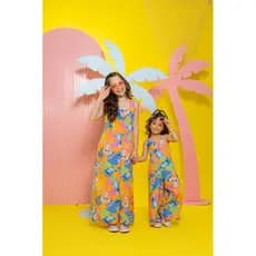 Macaquinho estampa do Stitch infantil roupa feminina Stitch e Angel macacão colore para menina moda blogueirinha kids