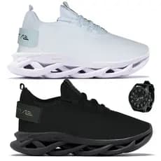 KIT C/2 PARES DE TÊNIS MASCULINO ADAPITION LIMITED MAIS UM RELOGIO