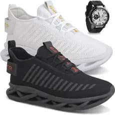 Kit 2 Tênis Masculino Header Infinite Casual Esportivo Barato + Relógio