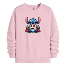 Moletom Blusa De Frio Feminino Desenhos Gola Redonda Algodão.
