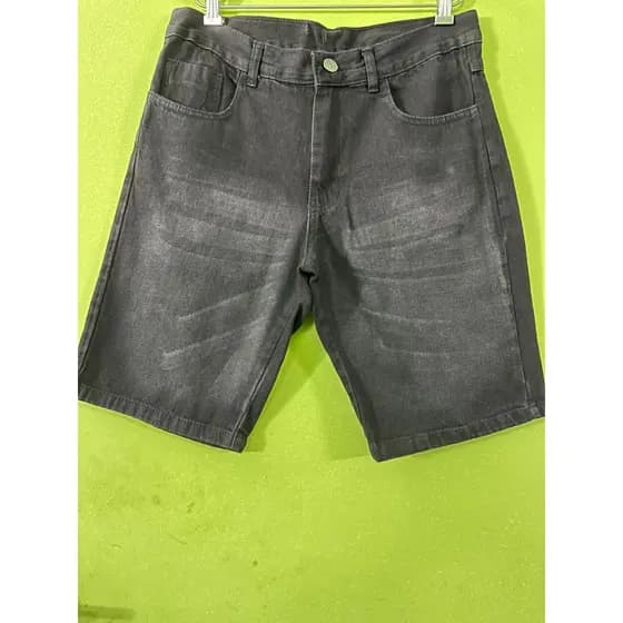 Bermuda masculino jeans preto