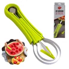 Kit Para Decorar e Cortar Frutas 3 Peças Cortador de Frutas Utensílios Cozinha
