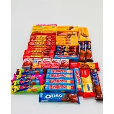 Kit de Lanches Variados 38 Itens – Biscoitos e Bebidas Sortidas | Passatempo, Trakinas, Marajoara e mais