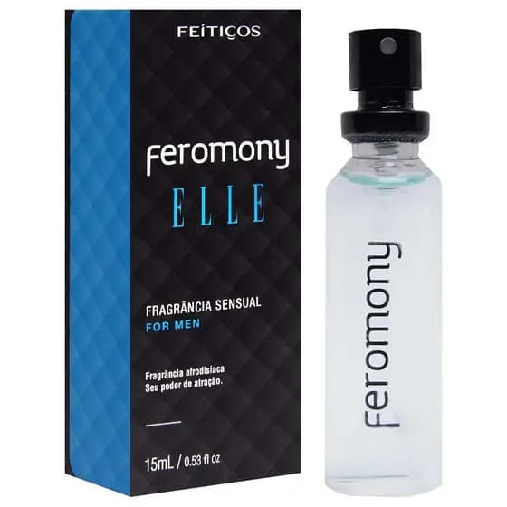 Perfume Feromony Elle 15ml Feitiços Perfume Masculino Afrodisíaco com Feromônios Sedução e Atração
