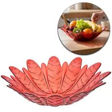 FRUTEIRA DE MESA DE VIDRO REDONDA
