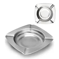 3 CINZEIRO DE INOX QUADRADO 11CM
