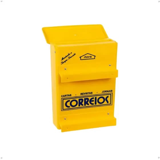 CAIXA DE CORREIO / CORRESPONDÊNCIA GRADE AMARELA BUENO