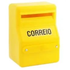 CAIXA DE CORREIO EM PVC AMARELA LEMEUS