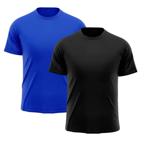Kit 2 Camisetas Masculina Raglan Dry Fit Proteção Solar UV Básica Lisa Treino Academia Passeio Fitness Ciclismo