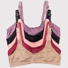 Kit 3 Sutiã Sem Bojo Lycra Forrado Alça Regulável Promoção
