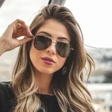Óculos de sol feminino blogueira aviadorblazecom proteção UV400 e acessórios