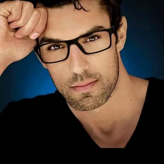 Armação de Óculos Masculino Trocar lentes Quadrado acetado menor