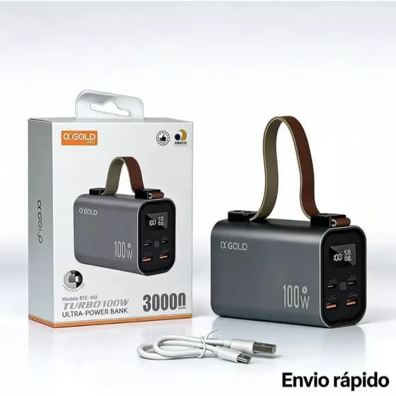 Power Bank A'Gold BTE-102 30000mAh 100W Turbo Original