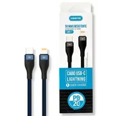 Cabo Kimaster USB para Lightning iPhone Carga Rápida Sincronização Original