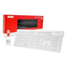 Teclado Sem Fio Tomate WTE-W11 2.4GHz USB 107 Teclas ABNT2 Silencioso Original
