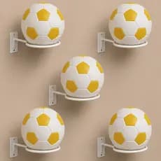 Kit05 Suporte Bola Futebol Basquete Vôlei + Parafusos e Buchas Aço Reforçado