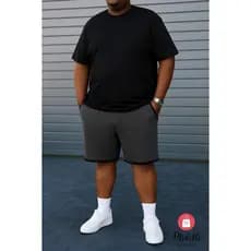 Bermuda de Moletom Masculina Plus size Academia Treino G1 G2 G3