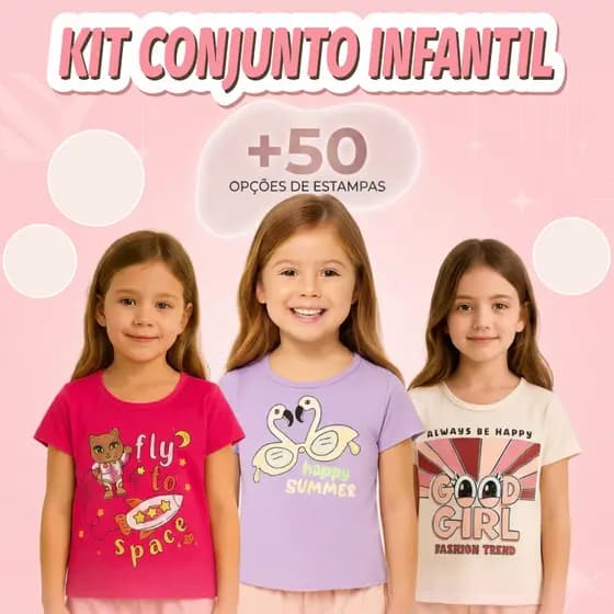 Kit Conjunto Infantil Menina Do Tamanho 01 Ao 14 Anos Conjuntos Infantil Roupa Bebe Menina Sortido