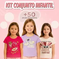 Kit Conjunto Infantil Menina Do Tamanho 01 Ao 14 Anos Conjuntos Infantil Roupa Bebe Menina Sortido