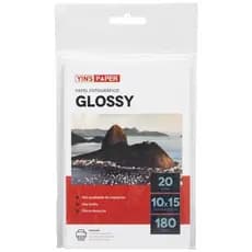 Papel Fotografico Brilhoso Glossy 180g 10,2x15,2 c/ 20und