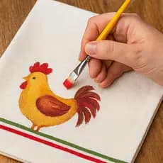 KIT PINCEL ARTESANATO PARA PINTURA EM TECIDO PANO DE PRATO 11 PINCEIS CHATO LIXADO - PINCEIS CASSIA