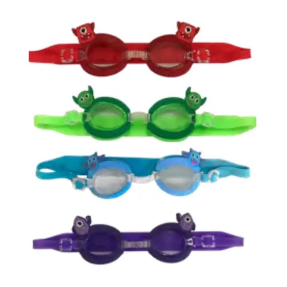 ÓCULOS DE NATAÇÃO INFANTIL MONSTRYINS EM SILICONE