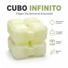 Novo Cubo Sensorial Infinito - Brilha no escuro neon  de  Fidget Brinquedo sensorial antiestresse