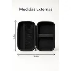 Case Estojo Porta cosméticos chaves HD externo pen drive cabos ,calculadora tesouras e cubas